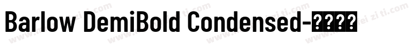 Barlow DemiBold Condensed字体转换